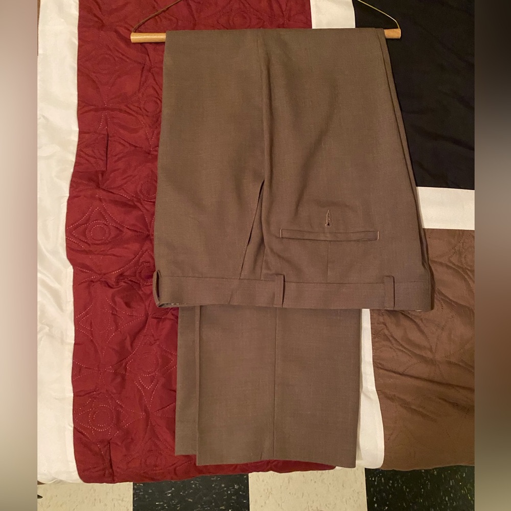 Michael Kors Brown Dress Pants Formal Wool Blend